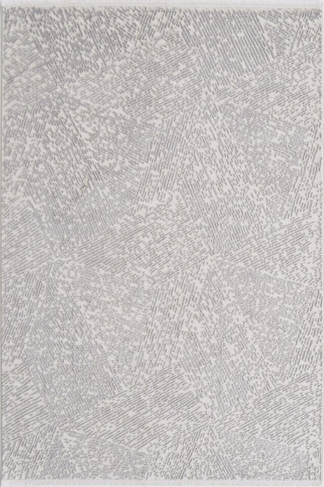 Enti Akik 8607 Gri - Dokulu Geometrik Akrilik Halı