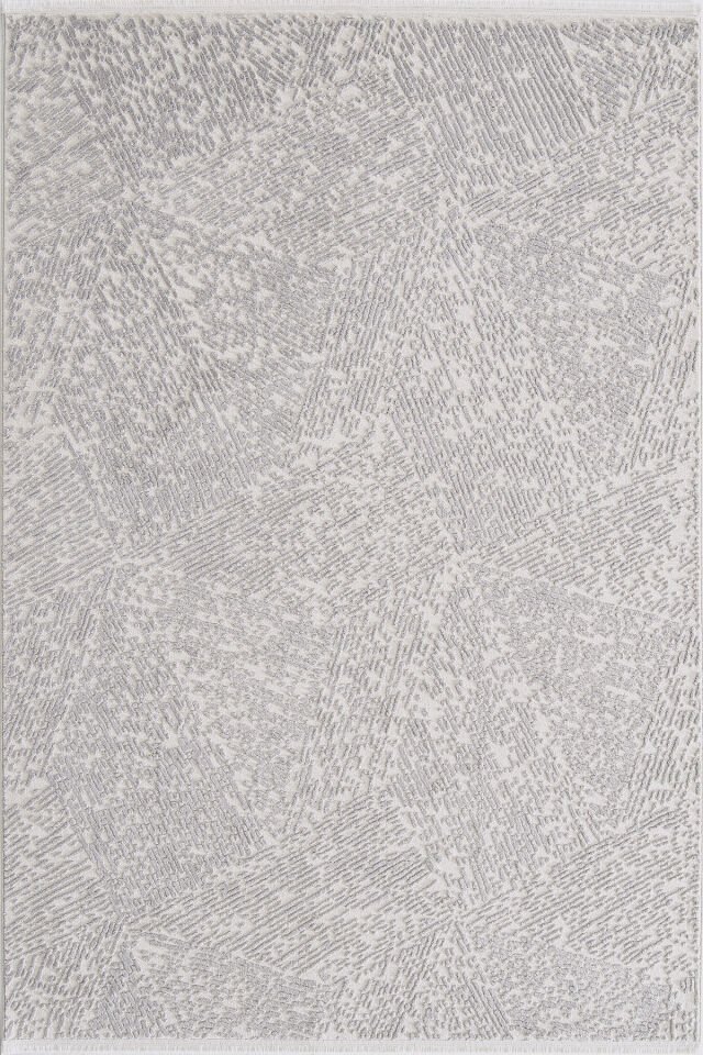 Enti Akik 8607 Gri - Dokulu Geometrik Akrilik Halı