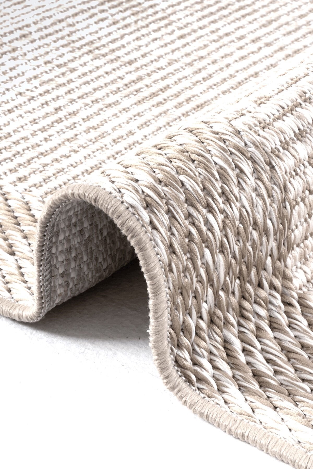 Dekorenti Nova 2003 Bej - İnce Çizgili Kaymaz Latex Tabanlı