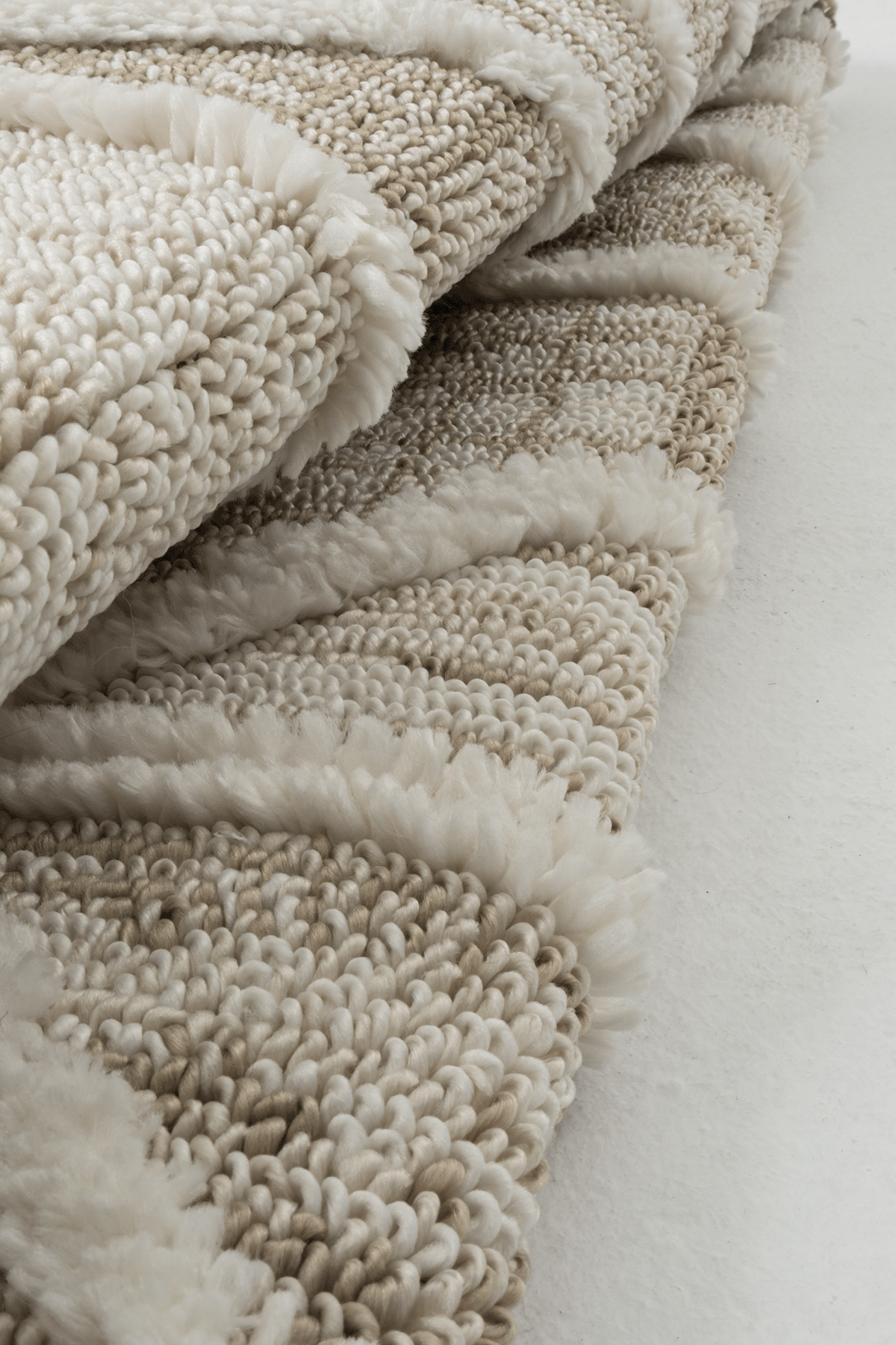 Step 2201 Krem Daire - Yumuşak Tozumaz  Dayanıklı Modern Halı 080x080