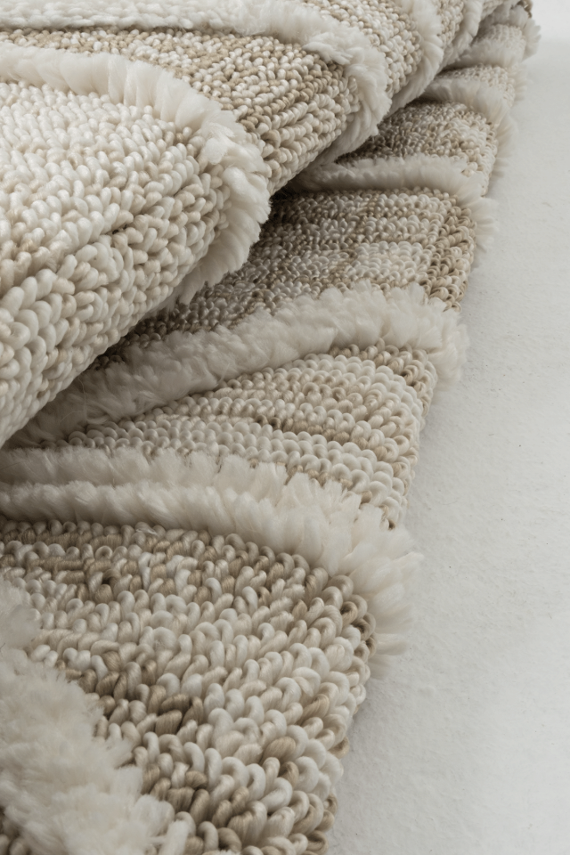 Dekorenti Step 2201 Krem Oval - Yumuşak Tozumaz  Dayanıklı Modern Halı