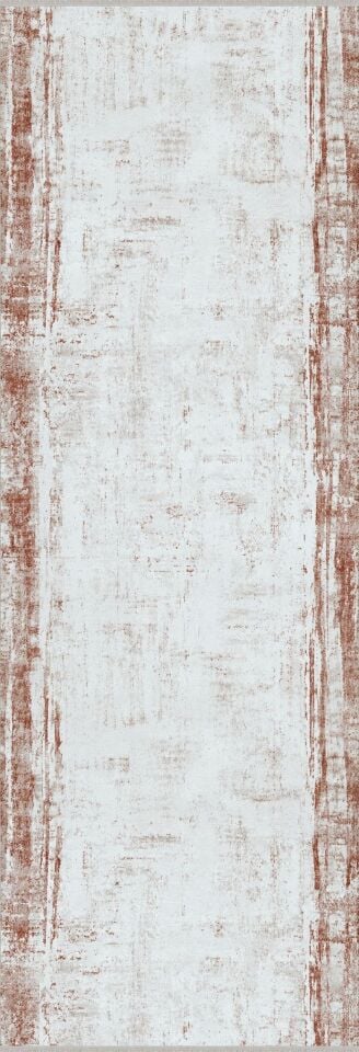 Enti Bahar 3011 Terra Halı - Bordürlü Eskitme Desenli Antre Halısı