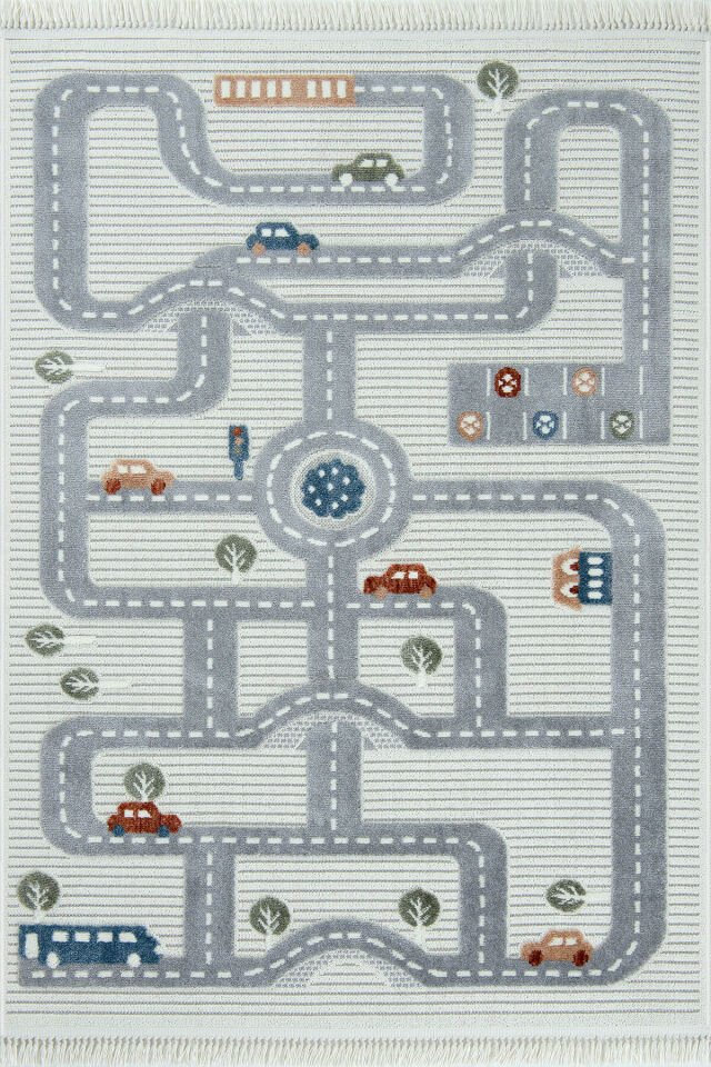 Binbirdesen Kids 1001 Multi - Yol Desenli Çocuk Odası Halısı - 133x190