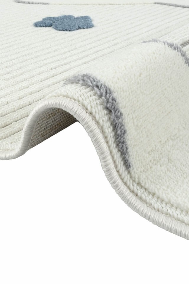 Binbirdesen Kids 1003 Multi - Kedi ve Pati Desenli Çocuk Odası Halısı - 133x190