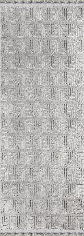 Dekorenti Prag 9210 Koyu Gri – Modern Örgü Saçaklı Yumuşak Tuşeli İskandinav Halı