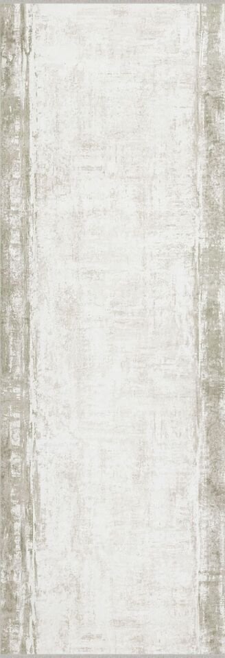 Enti Bahar 3012 Yeşil Halı - Bordürlü Eskitme Desenli Antre Halısı