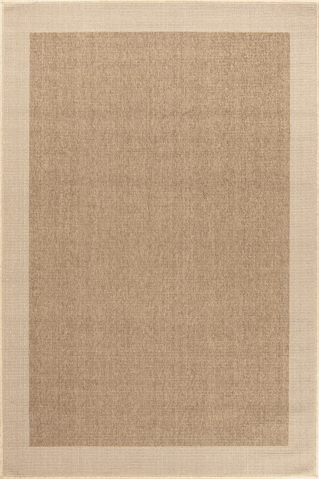 Dekorenti Antik 1807 Bej - Çoban Dikişli Jut Tabanlı Çerçeveli Halı