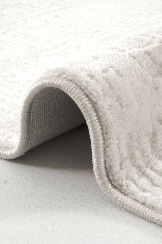 Enti Akik 8610 Krem - Modern Dokulu Akrilik Halı