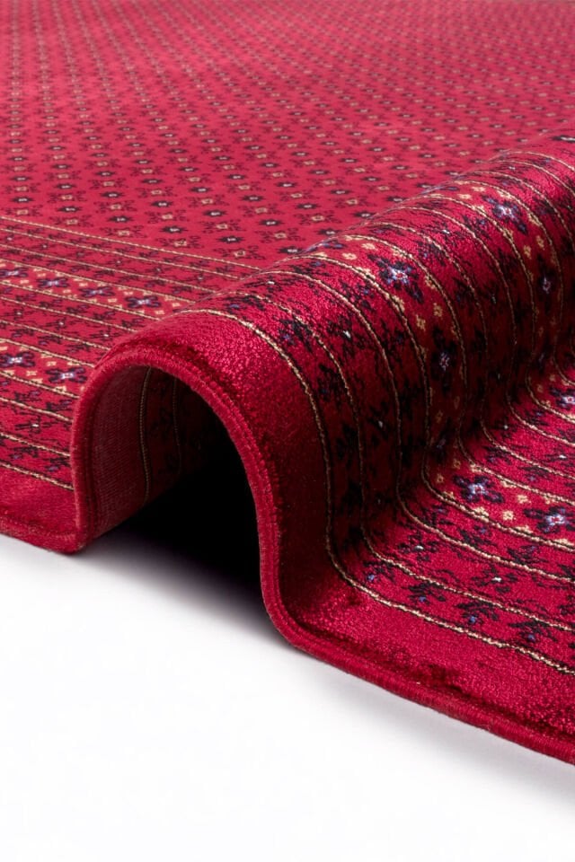 Romans Herat 2809 Kırmızı Halı  - Geleneksel Çerçevi Afgan Motifli Salon Halısı