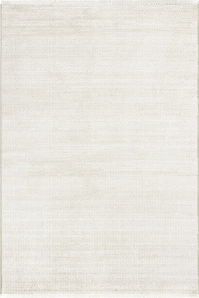 Enti Akik 8611 Krem - Çizgili Bohem Akrilik Halı
