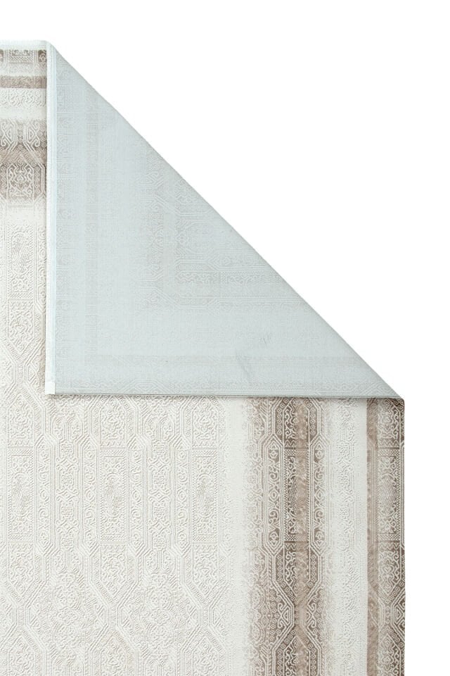 Sembol 2904 Bej Vizon Modern Çerçeveli Salon Halısı