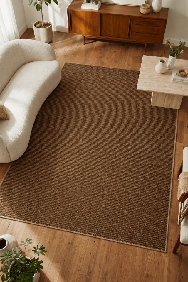 Dekorenti Antik 1806 Kahve - Çoban Dikişli Jut Tabanlı Halı