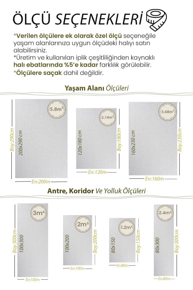 Enti Miras 6811 Gri Mavi - Çerçeveli Akrilik Halı