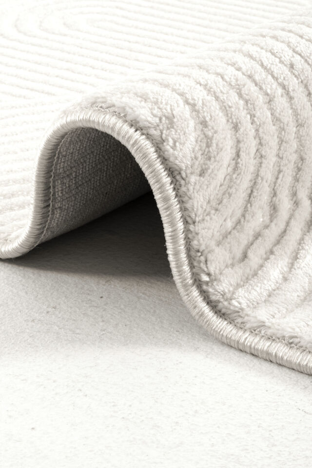 Enti Akik 8612 Krem - Modern Retro Geometrik Akrilik Halı