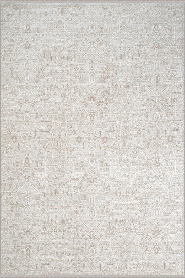 Romans Vizyon 3511 Bej Vintage Desenli Akrilik Salon Halısı