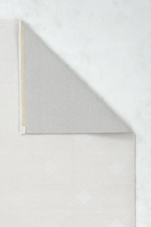 Enti Eliza Plus 3404 Beyaz - Rahat ve Modern Akrilik Halı