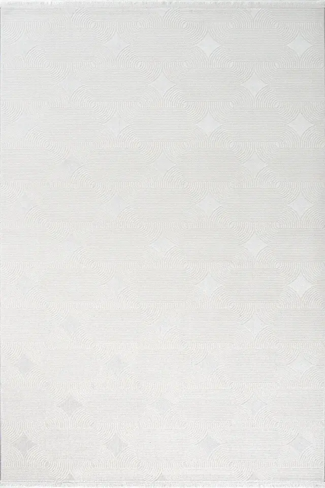 Enti Eliza Plus 3404 Beyaz - Rahat ve Modern Akrilik Halı