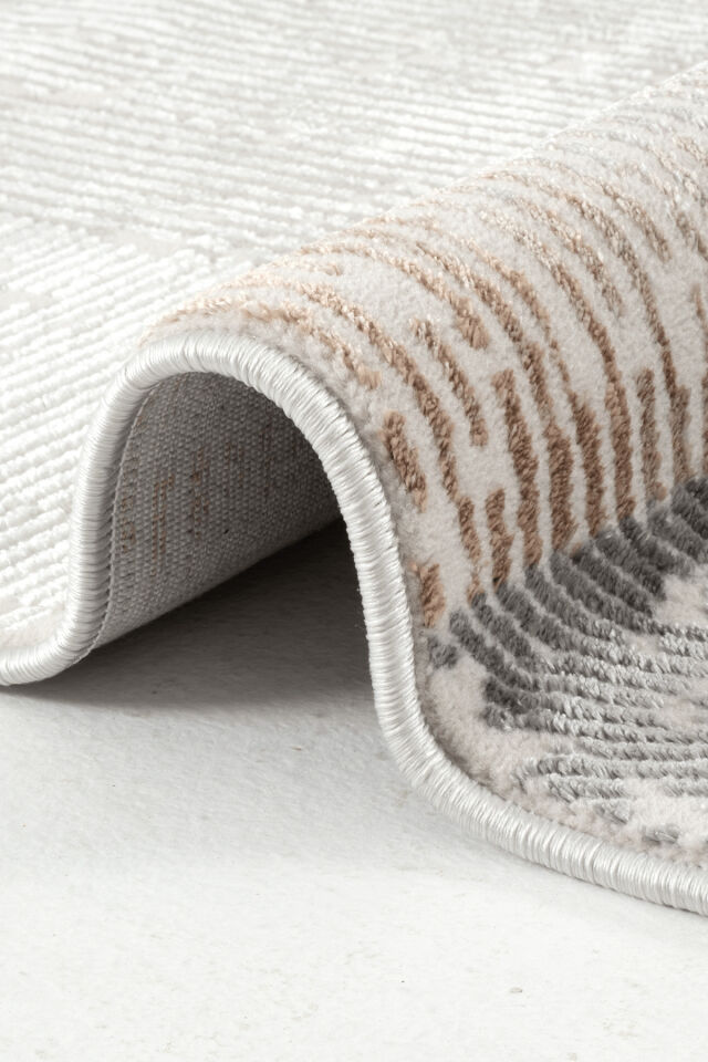 Enti Florya 8109 Gri Halı - Multi Modern Patchwork Desenli Halı
