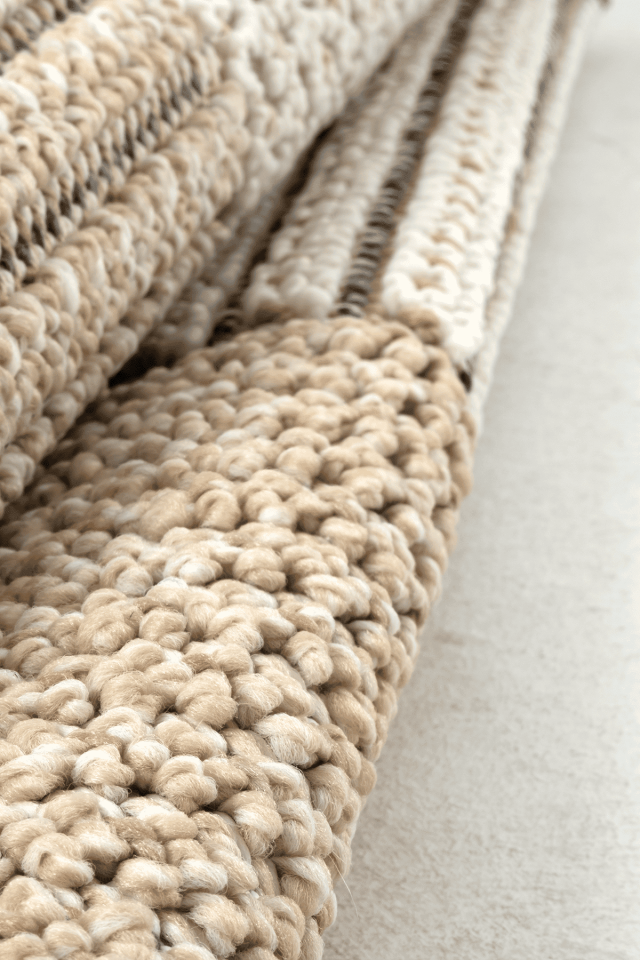 Dekorenti Bukle 1405 Sarı Daire – Modern Geometrik Desenli Tozumaz Halı