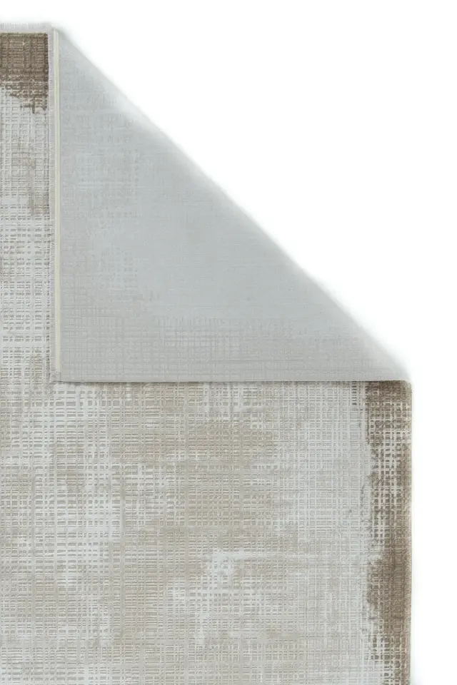 Romans Doku 2102 Kahverengi Çerçeveli Dokulu Modern Salon Halısı