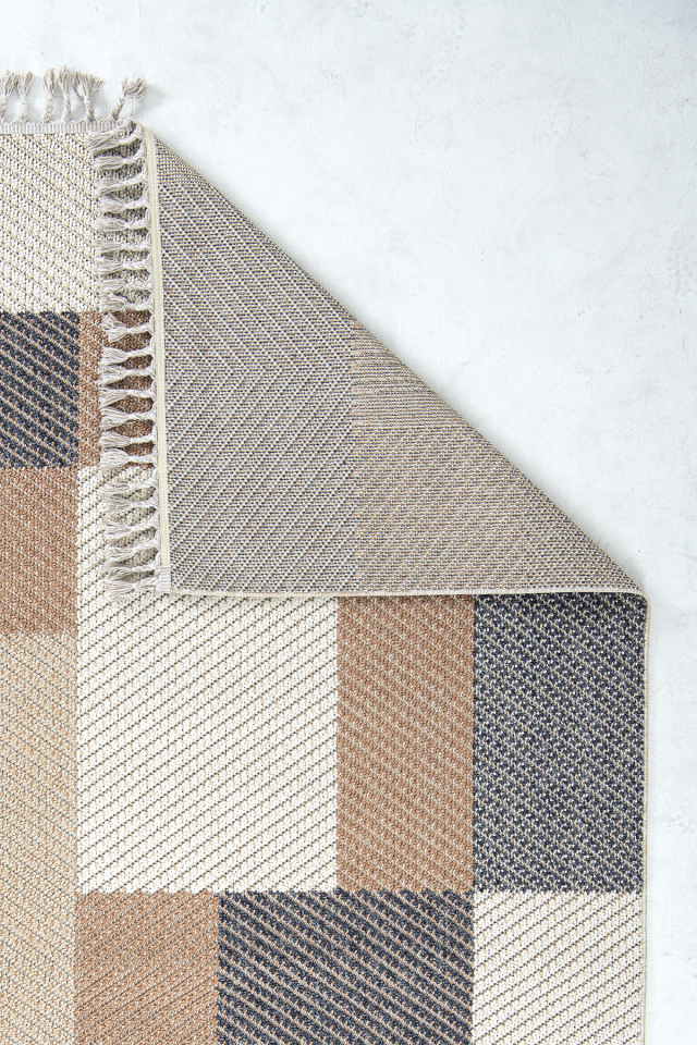 Bukle 1406 Sarı – Modern Geometrik Desenli Tozumaz Halı 200x250