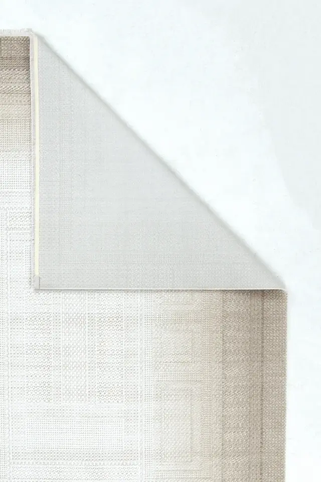 Romans Doku 2104 Kahverengi Bordürlü Akrilik Şık Salon Halısı