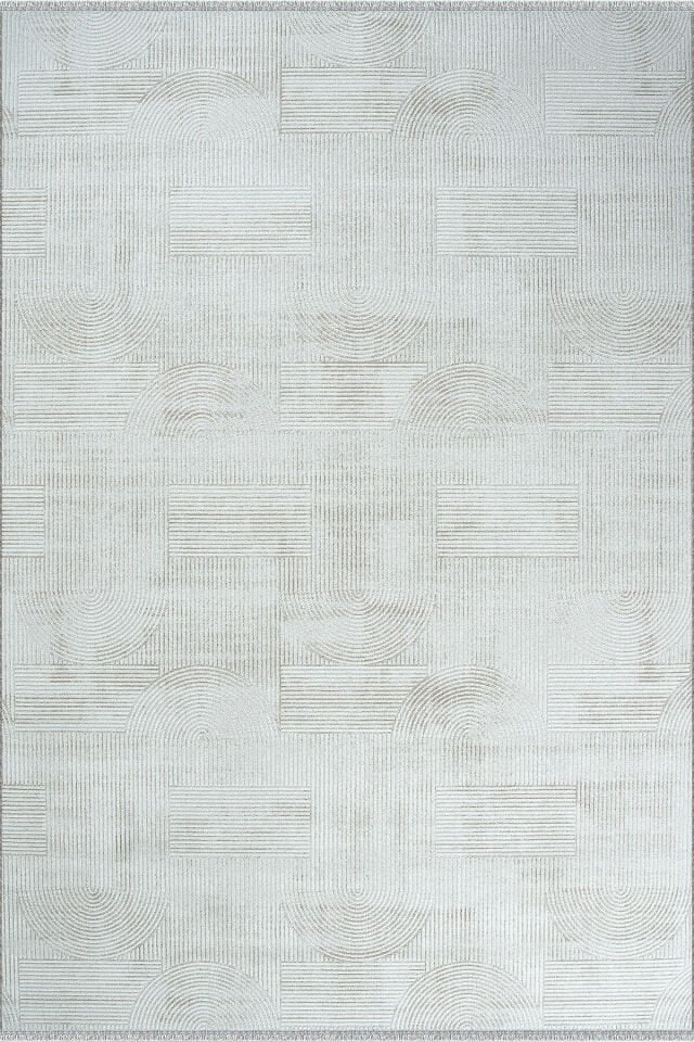 Enti İmge 2503 Krem Halı - Geometrik Desenli Halı