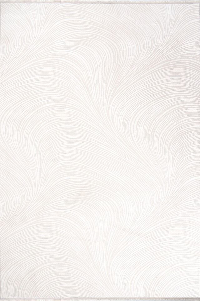 Aren 3303 Beyaz - Pamuk Tabanlı Akrilik Modern Halı 100x150