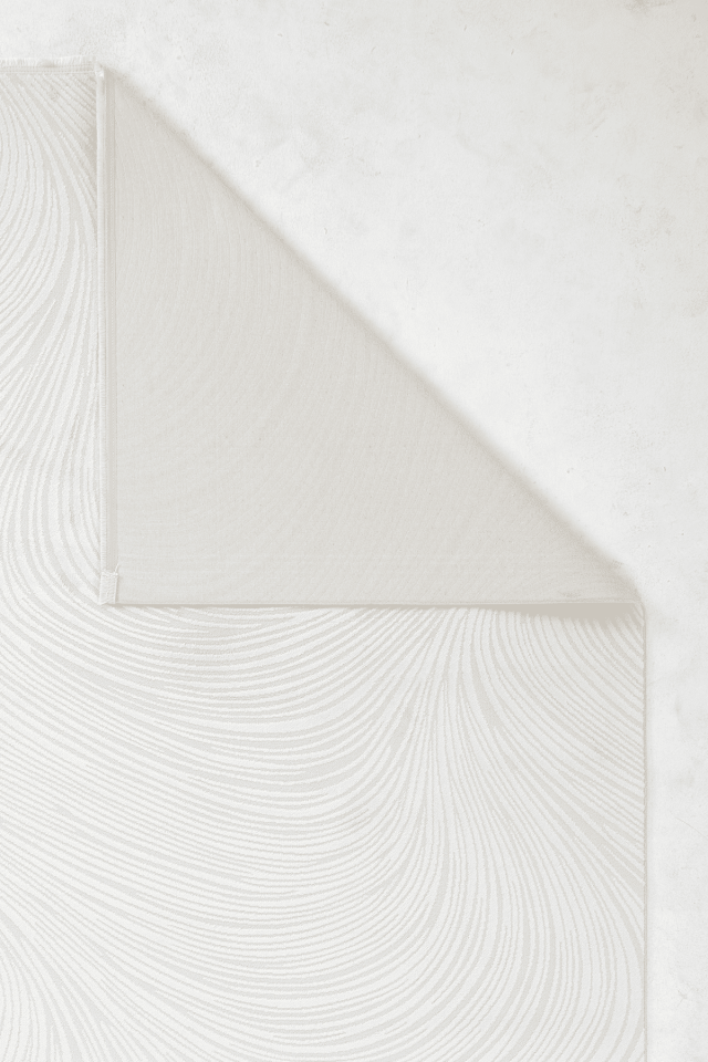 Aren 3303 Beyaz - Pamuk Tabanlı Akrilik Modern Halı 100x150