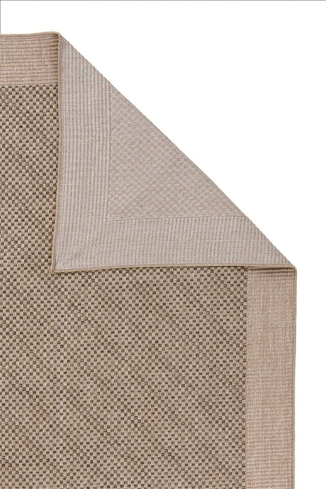 Dekorenti Beirut 9102 Bej Modern Dokulu Kare Desenli Jüt Taban Halı