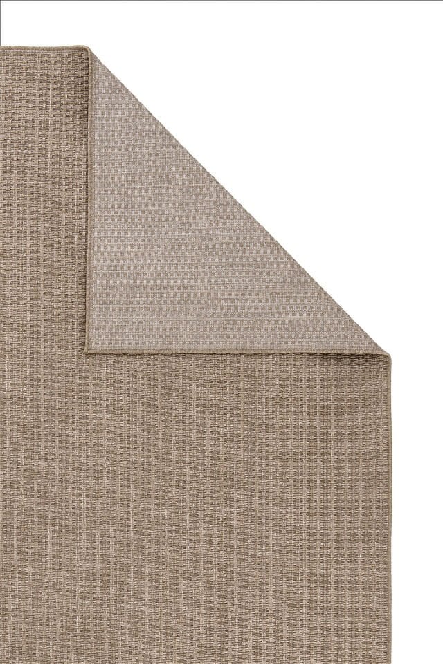 Dekorenti Beirut 9104 Bej Çizgili Dokulu Modern Jüt Taban Halı