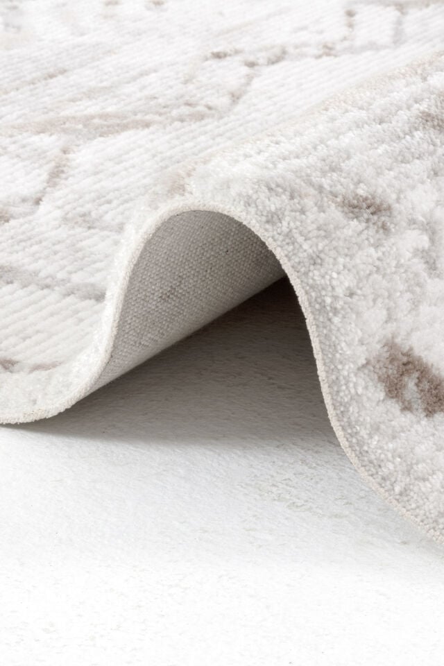 Enti Eliza 4325 Vizon - Minimal Kabartmalı Modern Halı