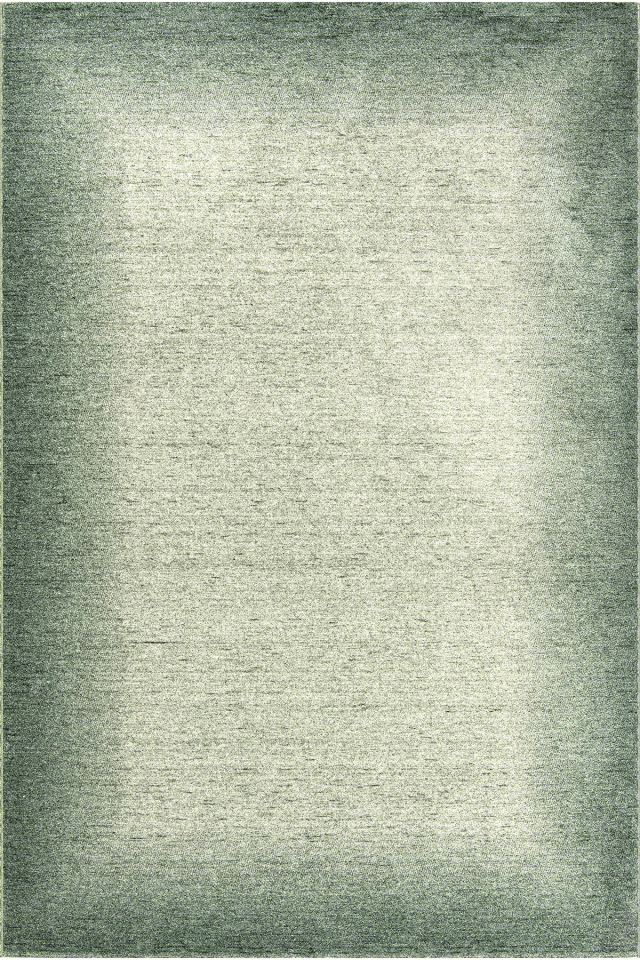 Romans Etro 2707 Yeşil - Spor Saçaklı Polyester Çerçeveli Vintage Halı