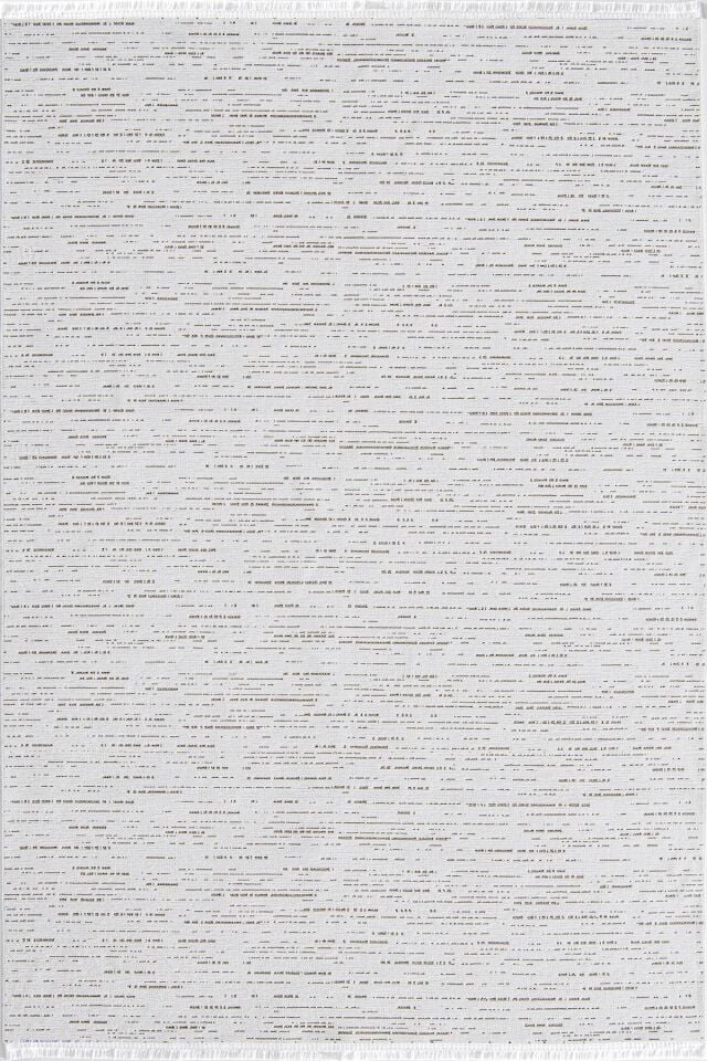 Dekorenti Terrace 8201 Beyaz - Kaymaz Taban Modern Çizgili Halı