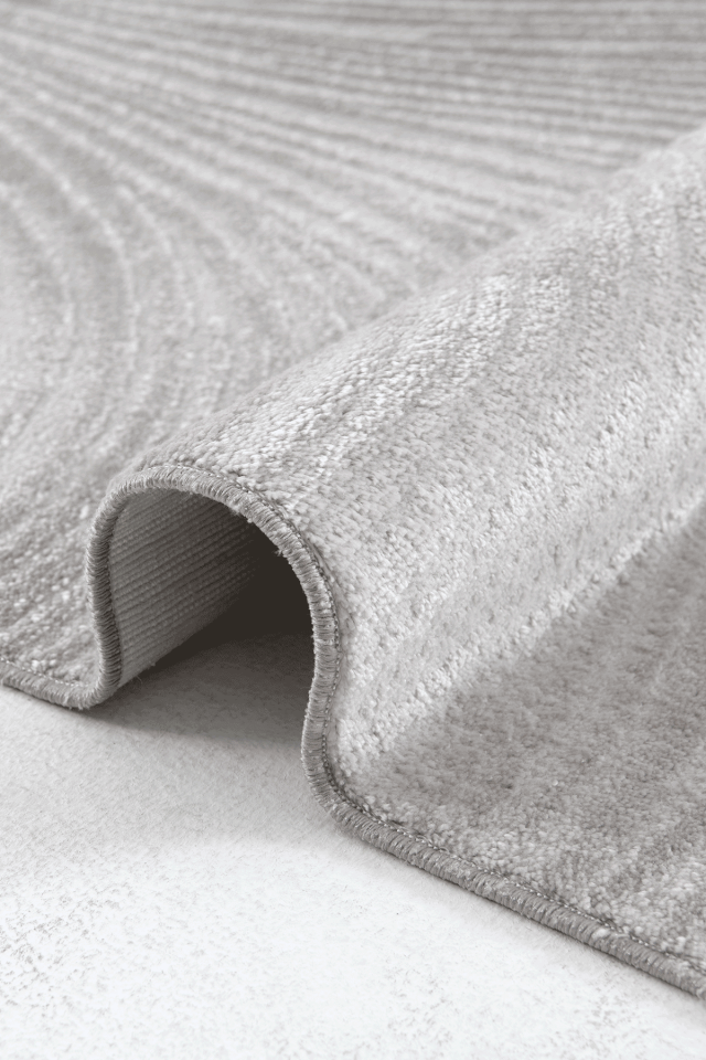 Aren 3305 Gri - Pamuk Tabanlı Akrilik Modern Halı 200x290