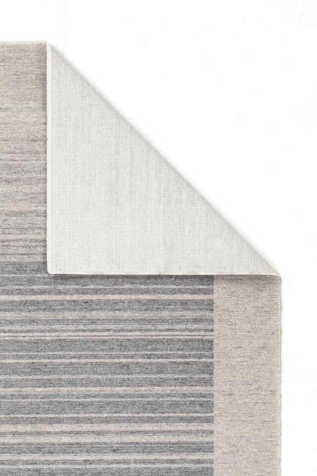 Etro 2708 Krem - Spor Saçaklı Polyester Çizgili Çerçeveli Vintage Halı 200x290