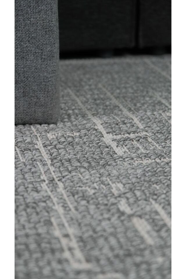 Dekorenti Sahra 9905 Gri Halı Modern Desenli Sisal Halı