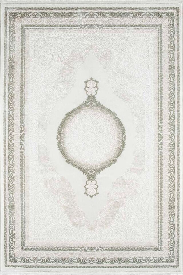 Enti Akik 8622 Yeşil - Klasik Göbekli Akrilik Halı