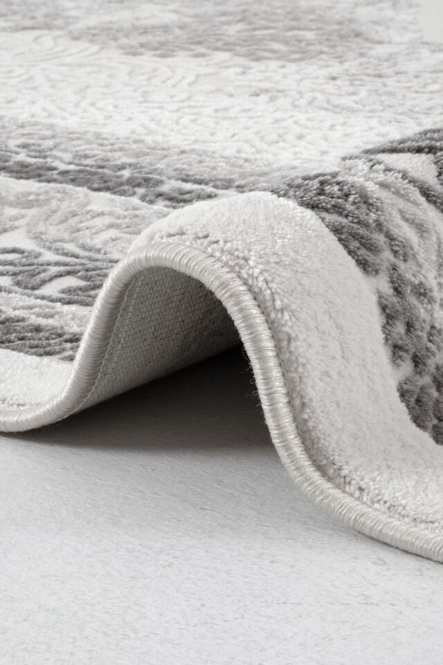 Enti Akik 8625 Antrasit - Klasik Göbekli Akrilik Halı