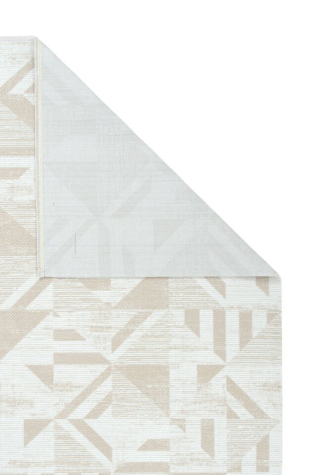 Enti İmge 2506 Bej Halı - Geometrik Desenli Halı