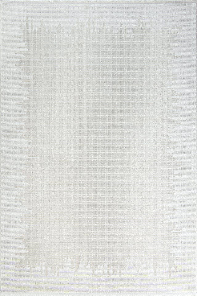 Enti Aren 3313 Bej - Pamuk Tabanlı Akrilik Çerçeveli Halı