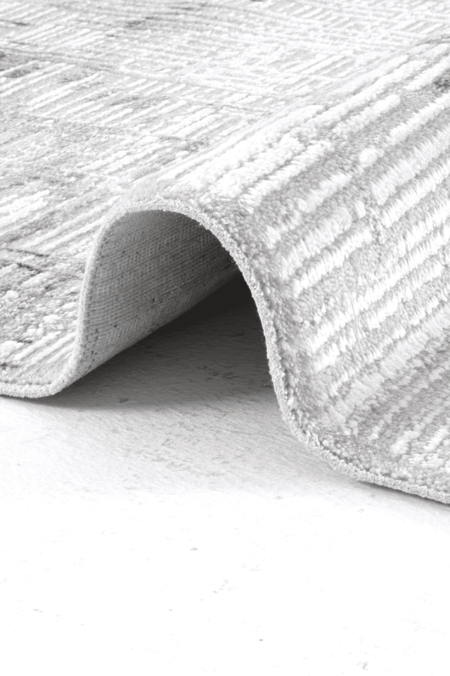 Norm 6213 Gri - Pamuk Tabanlı Akrilik Makine Halısı 200x250