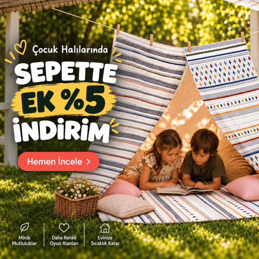 Çocuk Kategorisinde Sepette %5 İndirim